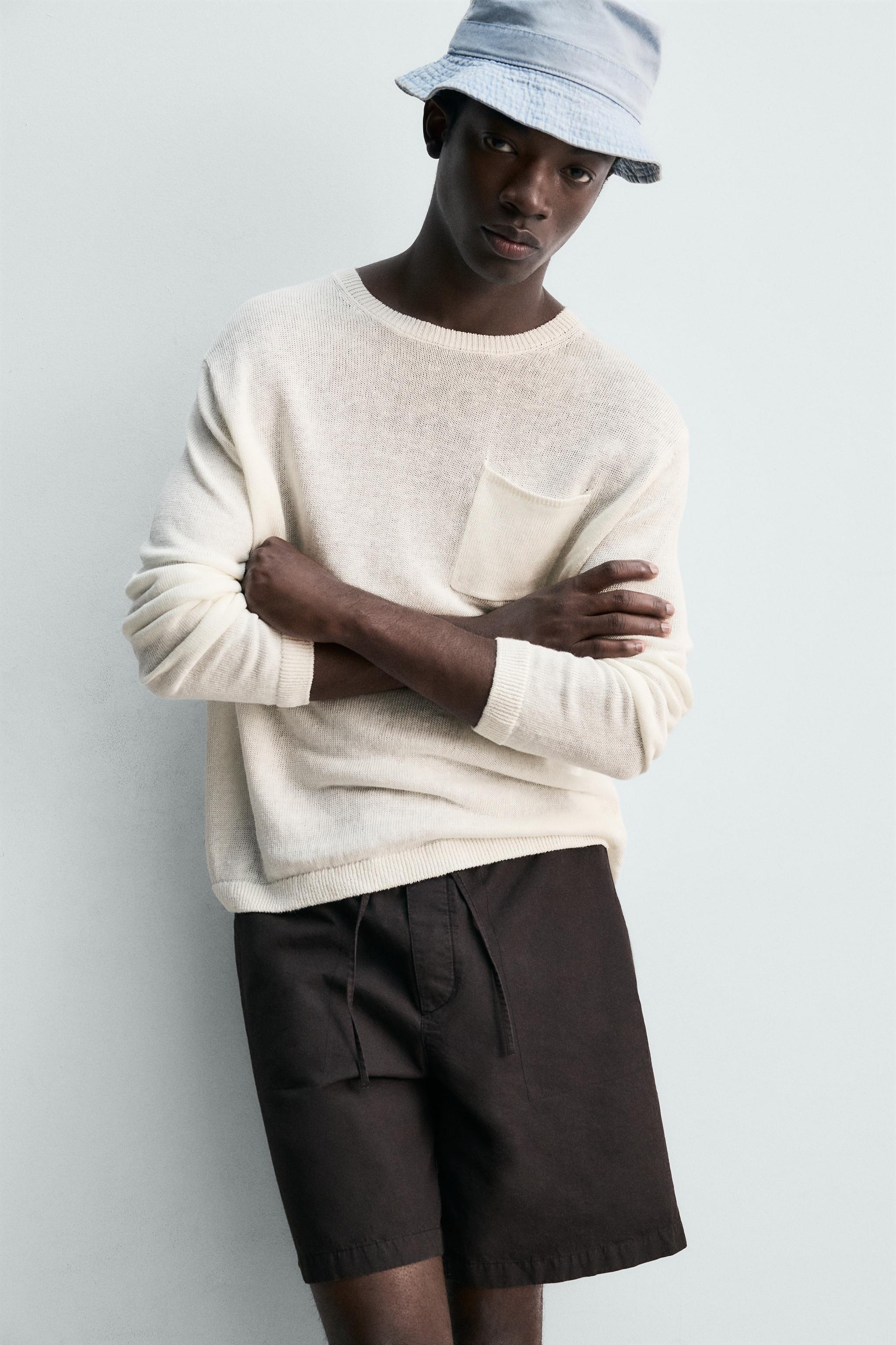 REGULAR FIT 100% LINEN JUMPER